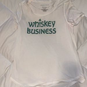 White/cream st Patrick’s day shirt